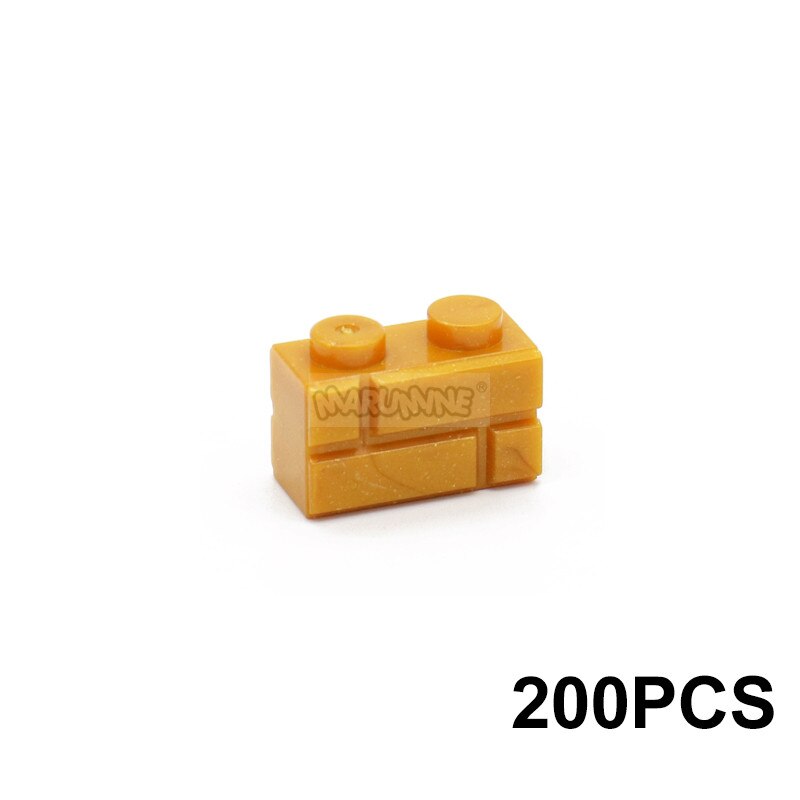MARUMINE 150PCS 1x3 Wall Bricks Cube Idea Part House Build Block Parts 3622 Compatible Accessories DIY Assembly MOC Street View