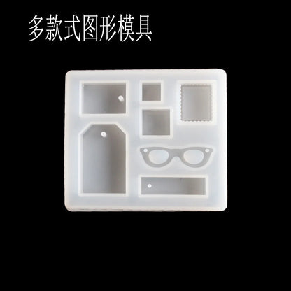 1PC Transparent Manual Three Cubic Resin Molds Pendant DIY Silicone Mold Dried Flower Jewelry Tools Accessories