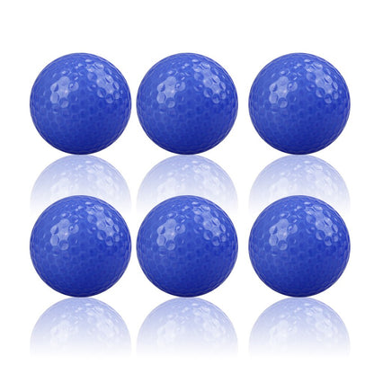 CRESTGOLF 6pcs/Pack Colorful Mini Golf Balls Two Piece Golf Practice Balls Training Golf Pelotas