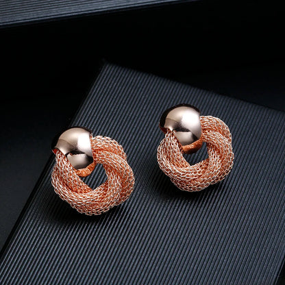 ZA Metal Maxi Statement Vintage Clip on Earrings Without Piercing  for Women Earrings Party Jewelry