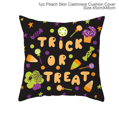 Halloween Decoration for Home Cartoon Pumpkin Bat Ghost Pillowcase Horror Halloween Party Supplies Accessories Haloween Ornament