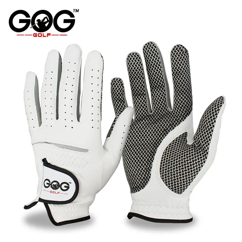 Pack 1 Pcs Golf Gloves Men Left/Right Hand Soft Breathable Pure Sheepskin Leather With Anti-Slip Granules Men Golf Glove