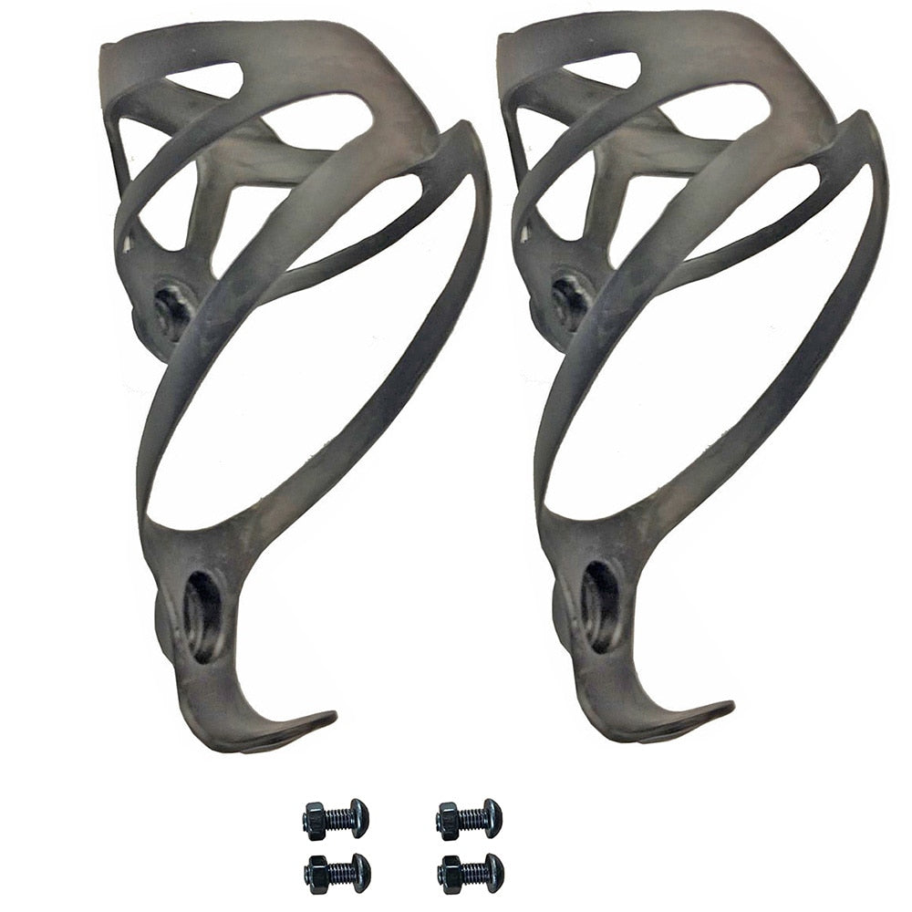 2 PCS Full Carbon Fibre Bottle Cage Bottle Holder Bicycle Accessories With Package Matte Finish 2 Colors