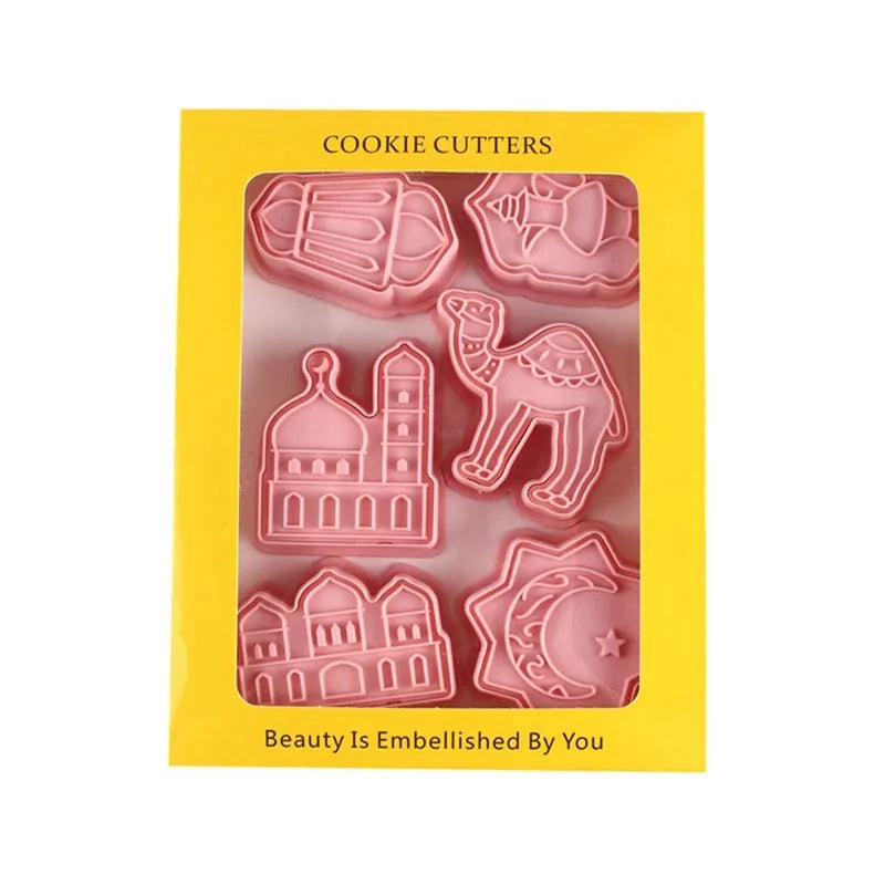 Ramadan Decoration EID Mubarak Biscuit Mold Cookie Cutter DIY Islamic Muslim Party Decor Al Adha Ramadan Kareem Eid Mubarak 2024