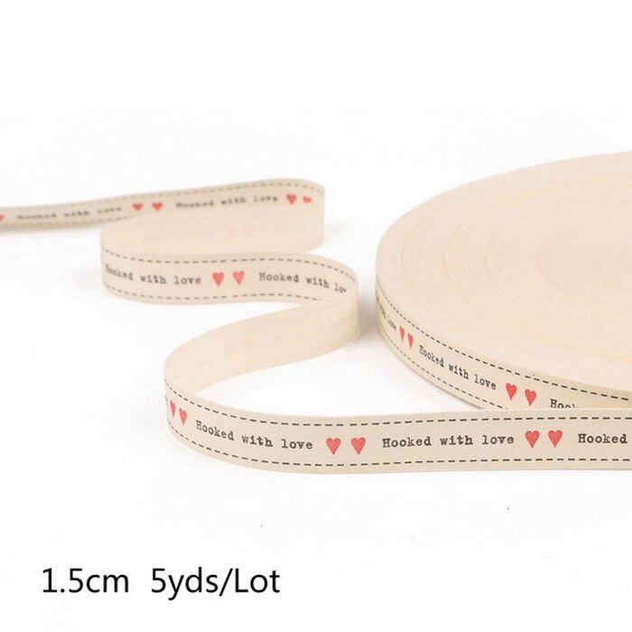 5yards Cartoon Printed Cotton Ribbons Hairbows Christmas Decoration for Home Gif