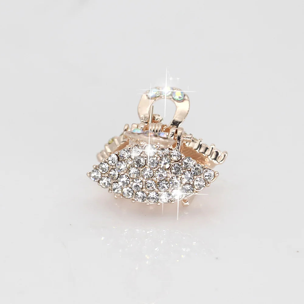 AINAMEISI New 7 Style Metal Crab Claw Clip for Women Girls Charm Barrette Full Rhinestone Wedding Hair Accessories Jewelry