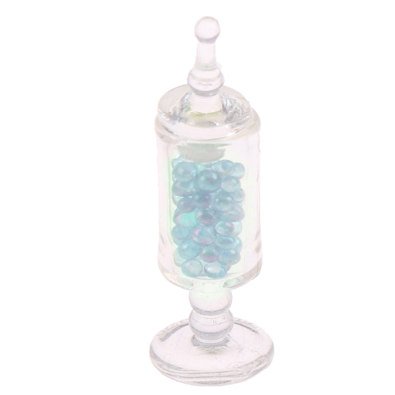 1/2/4/5pcs 1:12 Dollhouse Miniature Food Snacks Glass Jars Candy Bar Food Jar Kitchen Decoration Dolls Accessories Children Toys