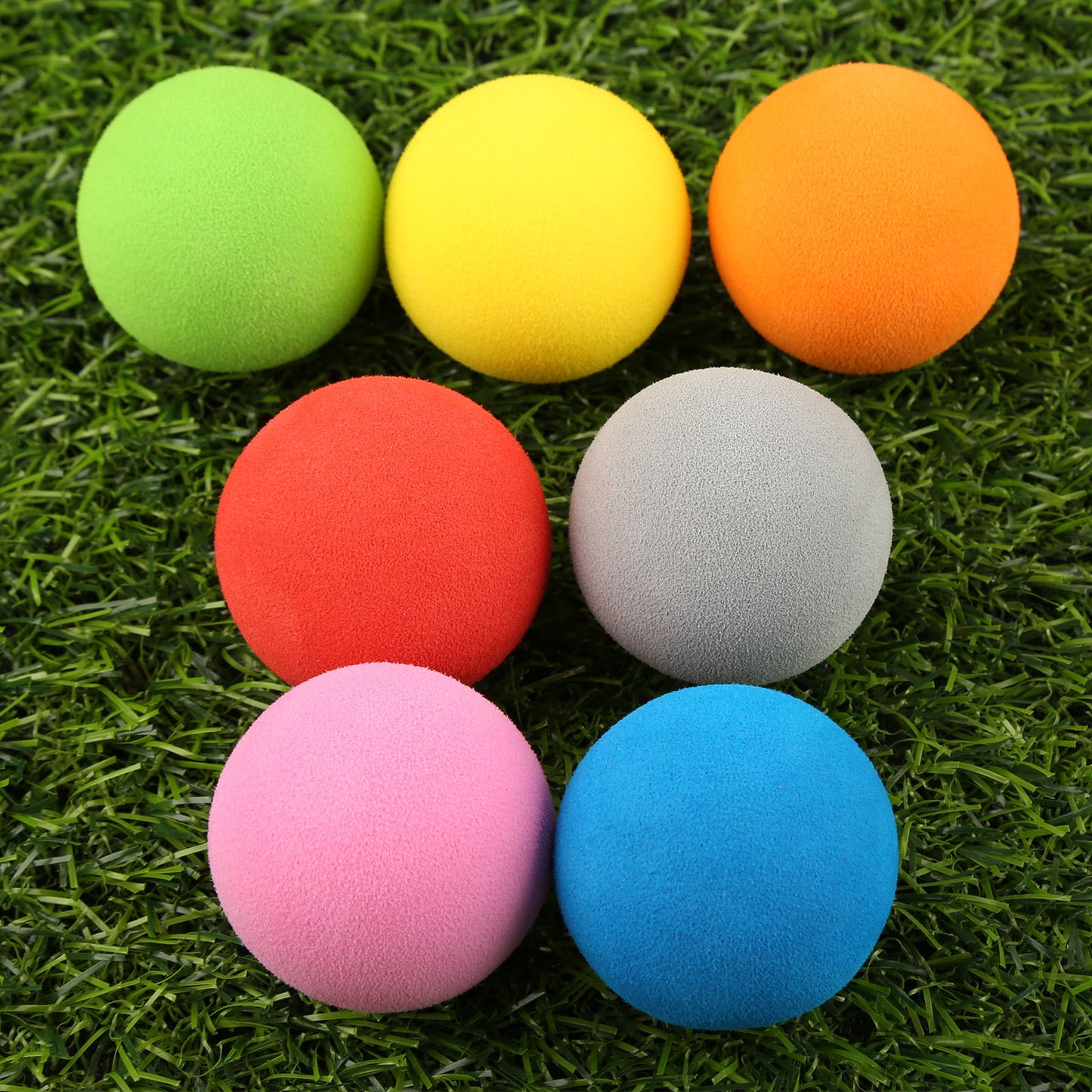 10Pcs/Lot EVA Foam Golf Balls Soft Sponge Balls for Outdoor Golf Swing Practice Balls for Golf/Tennis Training Solid 7 Colors