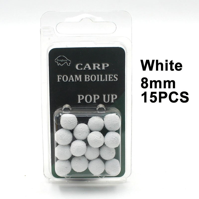 12/15pcs Carp Fishing Accessories Foam Boilies for Zig Rig Hair Chod Ronnie Rig Pop UP Boilies for Carp Fishing Tackle Equipment