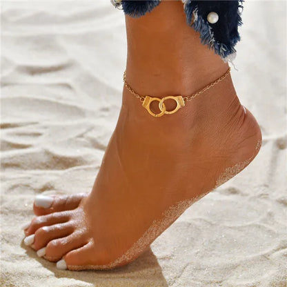 Modyle Vintage Beach Foot Anklet for Women Bohemian Female Anklets Summer Bracelet on the Leg Jewelry