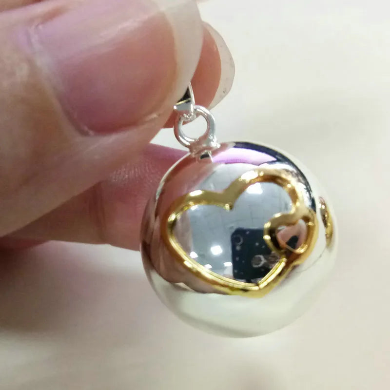 Eudora Harmony Ball Pendant Necklace Pregnancy Chime Ball Mexcian Bola Pendants Wishing Balls Fine Jewelry for Women