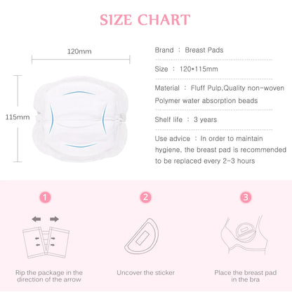 SLAIXIU 40 Pieces Breast Pads Nursing Pads Disposable Breast Pads Breastfeeding Accessories Ultra-Thin Dry Soft