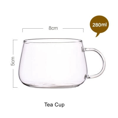 1l/1.8l Large Capacity Drinkware Glass Teapot Teaware Tea Pot Heat-Resistant Ket
