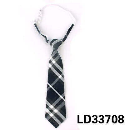 Fashion Women Neck Tie for Christmas Cotton Boys Girls Ties Slim Plaid Necktie for Casual Novelty Tie Rubber Neckties