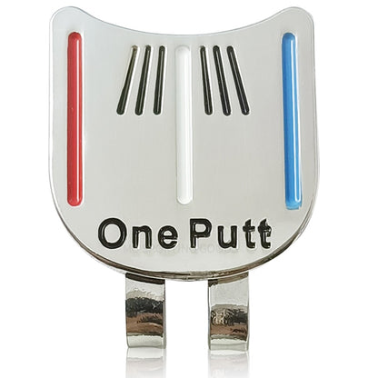 1 PCS One Putt Golf Ball Marker With Magnetic Hat Clip Putting Alignment Aiming Tool New Ball Mark Drop