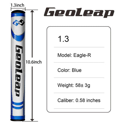 Geoleap Round Putter Golf Grips PU Material Soft Feeling 3.0, 5.0 Two Sizes and Four Colors to Choose