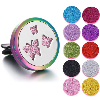 New Aromatherapy Jewelry Car Perfume Air Freshener Car Clip Tree of Life Aroma Essential Oil Diffuser Necklace Locket Pendants