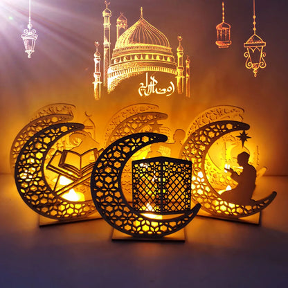 EID Wooden Pendant Eid Mubarak Ramadan Decoration for Home Islamic Muslim Party Decor Kareem Ramadan and Eid Decor Eid AL Adha