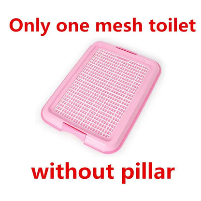 Reusable Puppy Dog Training Mesh Toilet Cat Dog Tray Pet Plastic Toilet Box Non-Slip Indoor Litter Box for Small Medium Dogs