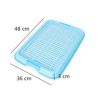 Reusable Puppy Dog Training Mesh Toilet Cat Dog Tray Pet Plastic Toilet Box Non-Slip Indoor Litter Box for Small Medium Dogs