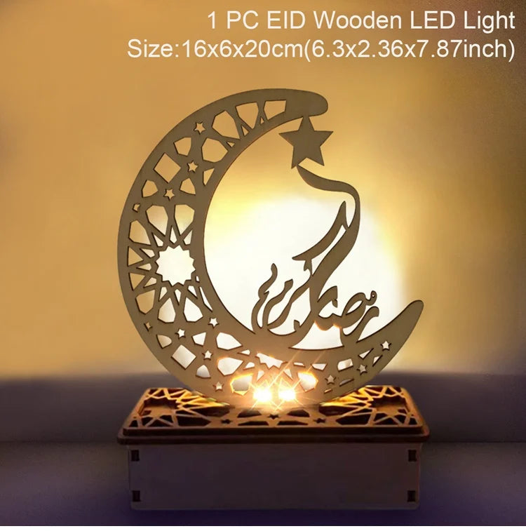 EID Wooden Pendant Eid Mubarak Ramadan Decoration for Home Islamic Muslim Party Decor Kareem Ramadan and Eid Decor Eid AL Adha
