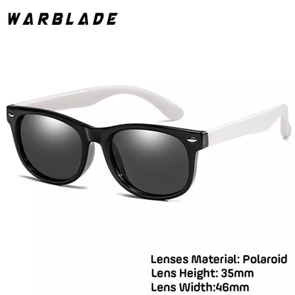 WarBlade Fashion Kids Sunglasses Children Polarized Sun Glasses Boys Girls Glasses Silicone Safety Baby Shades UV400 Eyewear