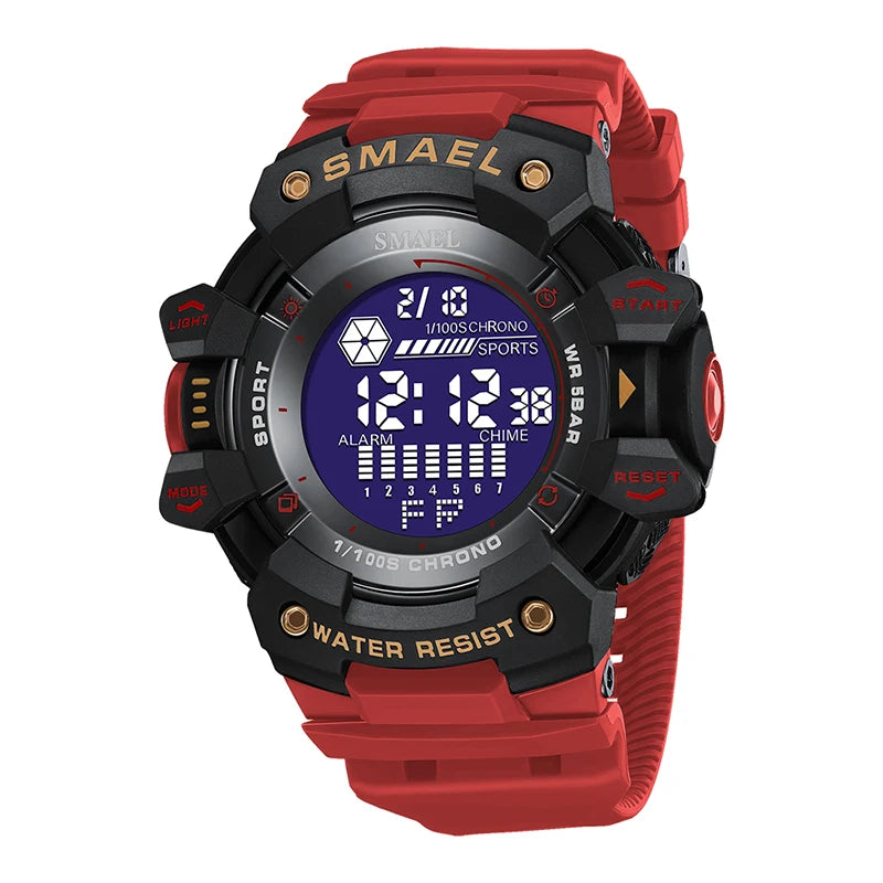 Mens Watch Military Water Resistant SMAEL Sport Watch Army Led Digital Wrist Stopwatches for Male 1802 Relogio Masculino Watches