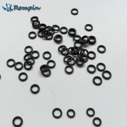 Rompin 100pcs/Bag 3.1mm 3.7mm Carp Fishing Round Rig Ring Fishing Tackle Accessories Quick Change O Rings
