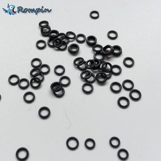 Rompin 100pcs/Bag 3.1mm 3.7mm Carp Fishing Round Rig Ring Fishing Tackle Accessories Quick Change O Rings