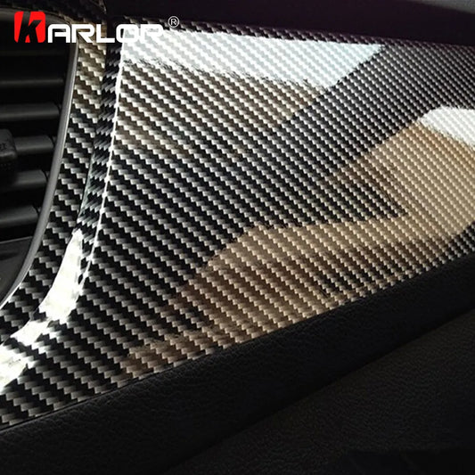 100*30/10cm High Glossy 5D Carbon Fiber Wrapping Vinyl Film Motorcycle Tablet Stickers and Decals Auto Accessories Car Styling