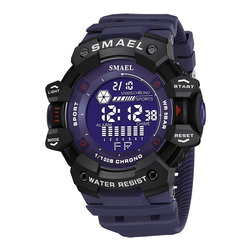 Mens Watch Military Water Resistant SMAEL Sport Watch Army Led Digital Wrist Stopwatches for Male 1802 Relogio Masculino Watches