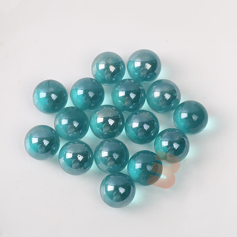 16mm Glass Marbles Balls Charms Clear Pinball Machine Home Decor for Fish Tank Vase Aquarium Toys for Kids Children 10PCS