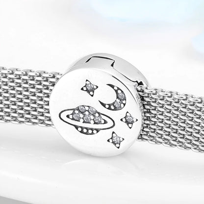High Quality Clip Beads 925 Sterling Silver Hearts and Round Charms Fit Original Reflexions Bracelet Charms Jewelry Making