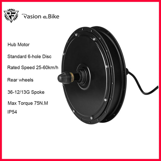 Paion Ebike  Motor 48V 1500W Hub Motor Brushless Electric Bike  Rear Motor Electric Bicycle / Cassette Hub Motor