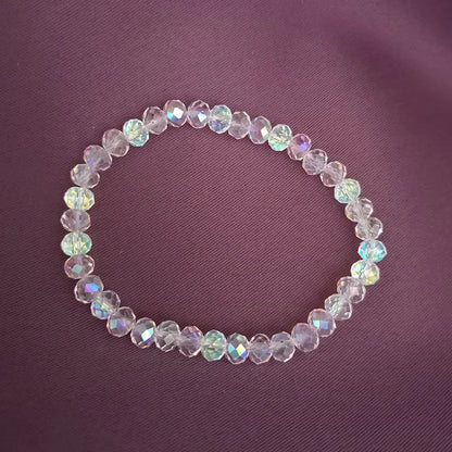 New Artificial Austria Crystal Bracelet Fashion Shiny Stone Beads Elasticity Rope Strand Bracelets for Women Jewelry