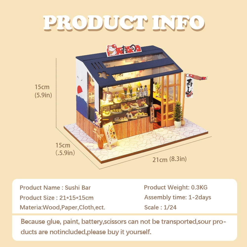 CUTEBEE Doll House Miniature DIY Dollhouse With Furnitures Wooden House Casa Diorama Toys for Children Birthday
