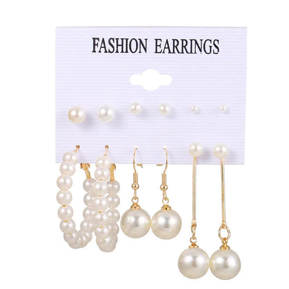 17KM Vintage Tassel Acrylic Earrings for Women Bohemian Earrings Set Big Dangle Drop Earring 2020 Brincos Female Jewelry