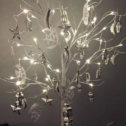 Ramadan Decorations Led Birch Tree Light EID Mubarak Decoration for Home Artificial Tree Lamp Ramadan Kareem Eid Al Adha Party