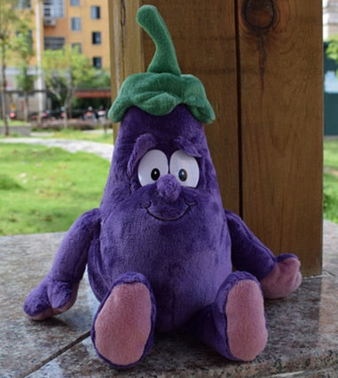 New Fruits Vegetables Banana Pear Brcoccoli  Watermelon Bee Ladybird Lemon Mushroom Pineapple Starwberry 9" Soft Plush Doll Toy