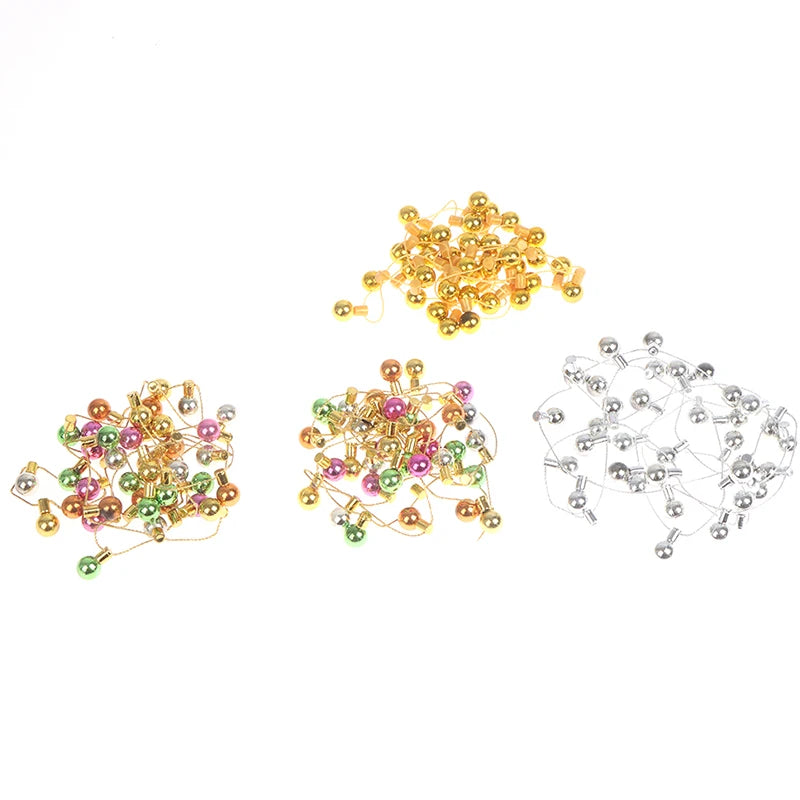 1/12 Scale 1 String of Fake Lights Christmas Good Decoration Dollhouse Miniature Mini Furniture Accessories String Lights