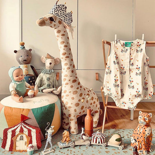 67cm Big Size Simulation Giraffe Plush Toys Soft Stuffed Animal Giraffe Sleeping Doll Toy for Boys Girls Birthday Kids Toy