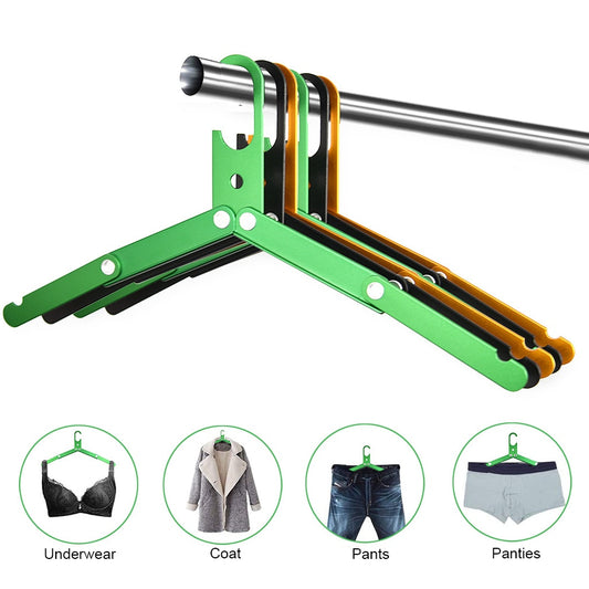 New Aluminum Alloy Folding Clothes Hanger Outdoor Camping Coat Drying Rack Space