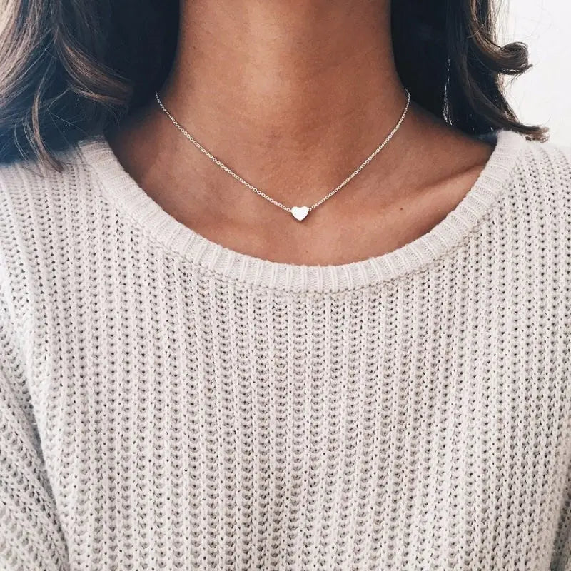 Bohemian Moon Star Crystal Heart Choker Necklace for Women Necklace Pendant on Neck Chocker Necklace Jewelry