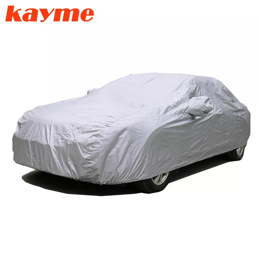Kayme Full Car Covers Dustproof Outdoor Indoor UV Snow Resistant Sun Protection Polyester Cover Universal for Suv Toyota BMW Vw