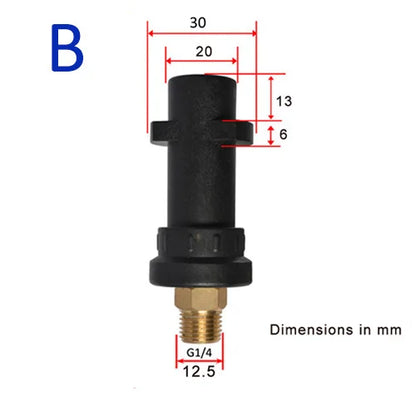 Snow Foam Lance Adapter Foam Gun Lance Nozzle Connector Foam Cannon Adapter for Karcher K2 K3 K4 K5 K6 K7 High Pressure Washer
