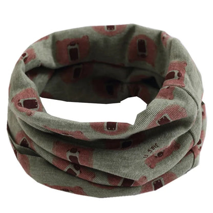 New Autumn Winter Girls Cotton Scarf Kids Scarf Bibs LIC Boys Girls Scarves Lovely Kids Collar Children Bufandas O Ring Scarf