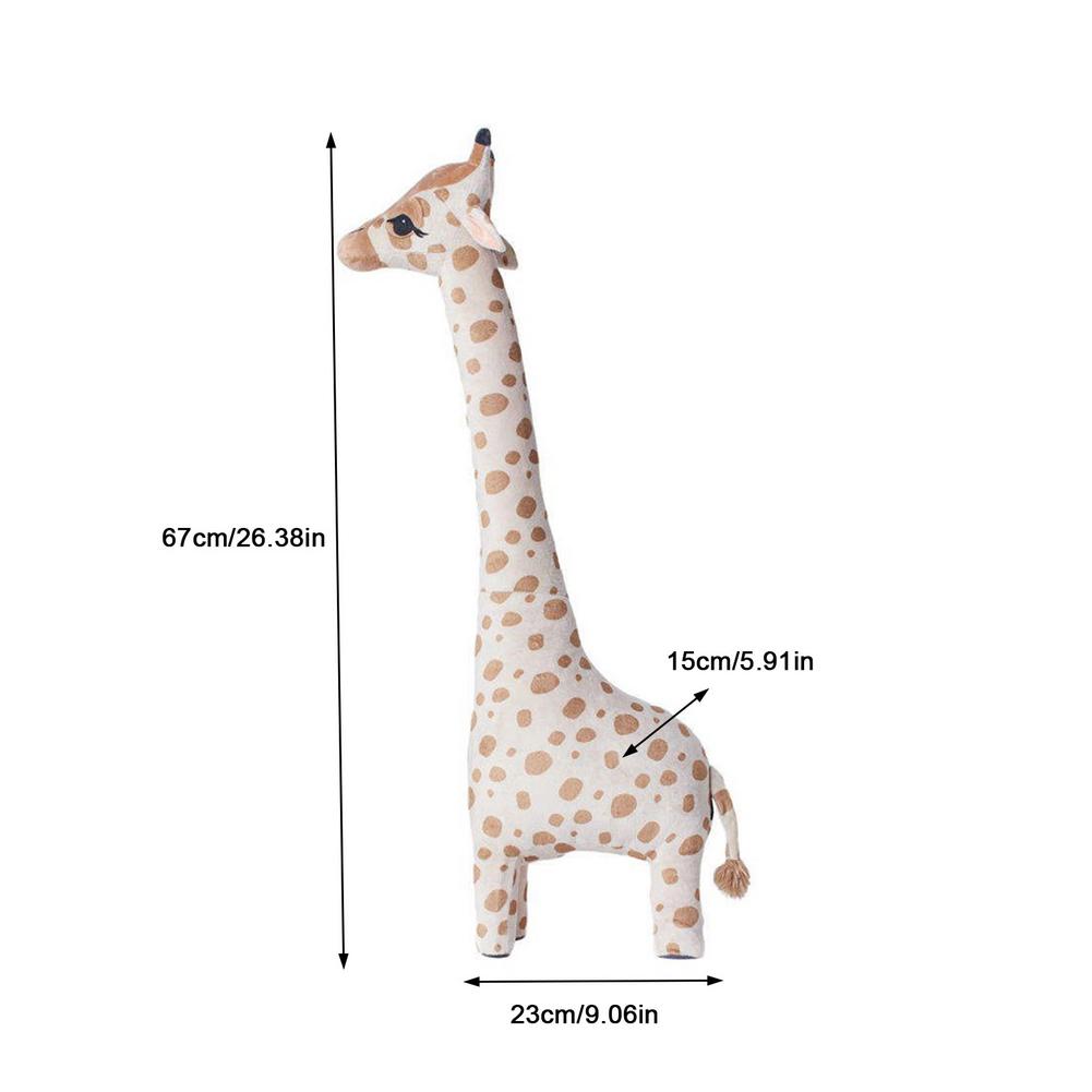67cm Big Size Simulation Giraffe Plush Toys Soft Stuffed Animal Giraffe Sleeping Doll Toy for Boys Girls Birthday Kids Toy