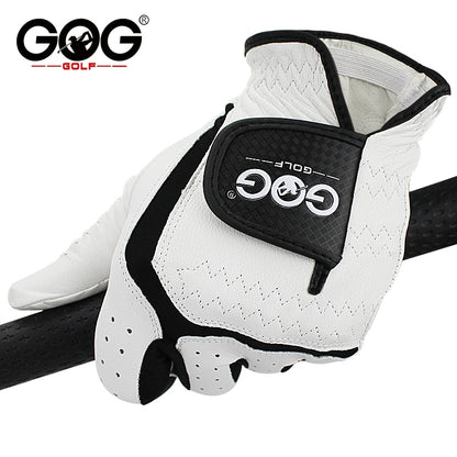 10pcs GOG Golf Gloves Professional Men's Leather Sheepskin Left Golf