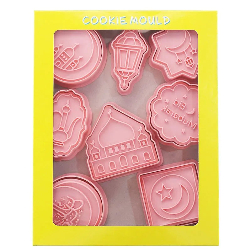 Ramadan Decoration EID Mubarak Biscuit Mold Cookie Cutter DIY Islamic Muslim Party Decor Al Adha Ramadan Kareem Eid Mubarak 2024