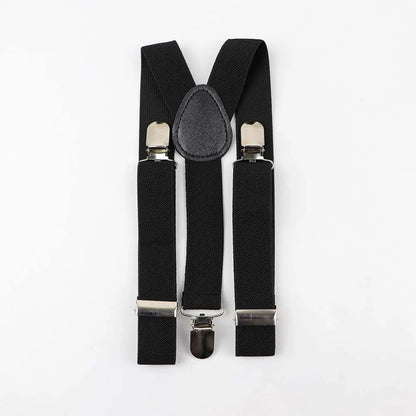 Solid Color Children Belt Baby Boys Suspenders Polyester Y-Back Braces Adjustable Elastic Kids